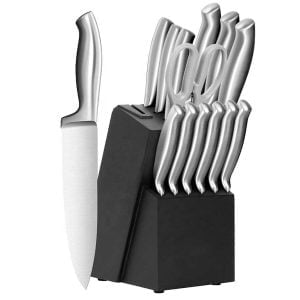 14pk Kitchen Chef's Knife Set Stainless Steel with Block