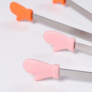 5.5in Small Silicone Clip Mini Ice Food Suger BBQ Tongs