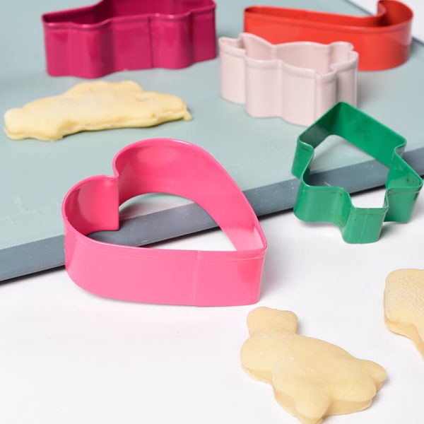 Cookie Cutter Set Colorful coating in Stainless steel