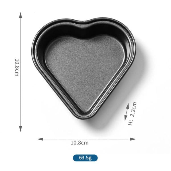 Heart Shaped Non-Stick Cake Pan Mini 4-Inch