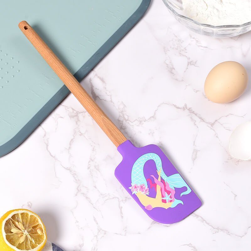 Silicone Spatula With Wooded Handle