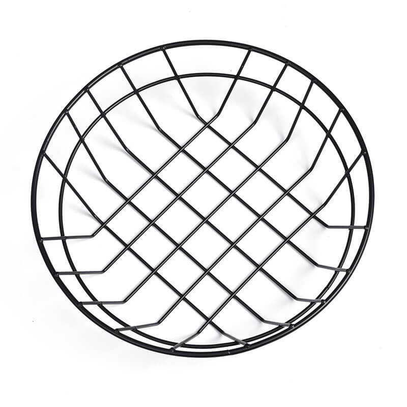 Round Wire Basket Metal Food Serving Bread Baskets