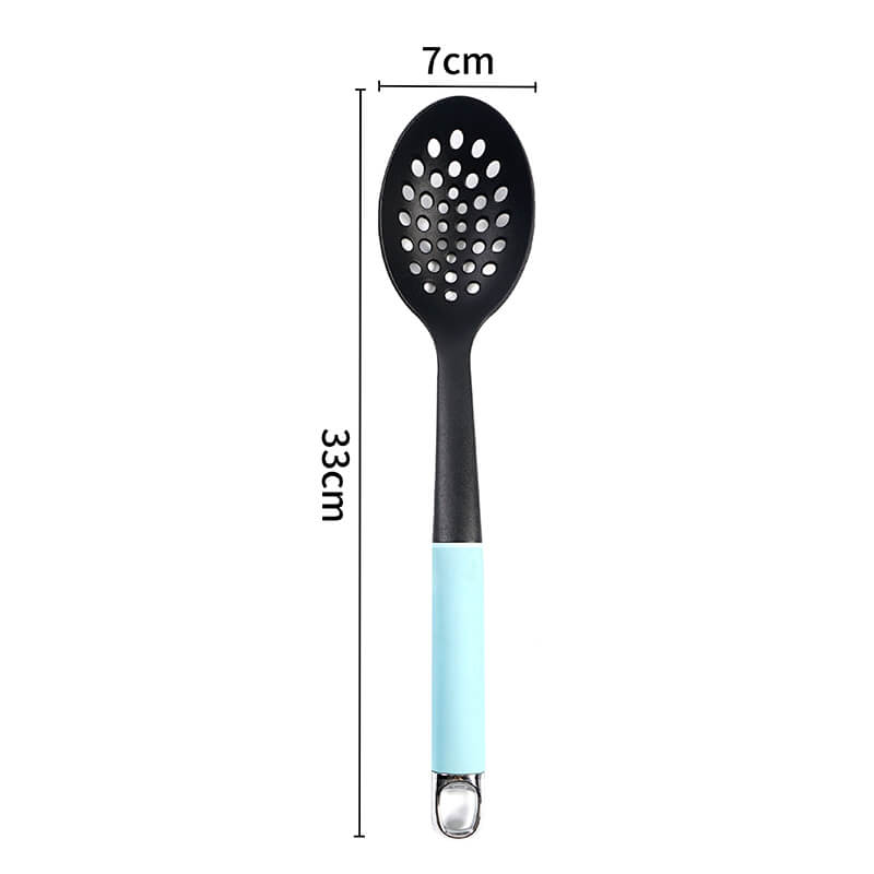 Nylon Slotted Serving Spoon 13inch with TPR+ABS Handle