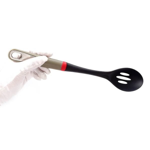 Nylon Slotted Spoon for Cooking 13inch with Non-slip Handle