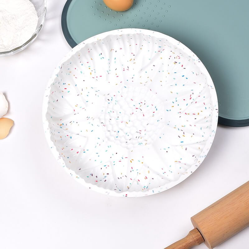 Round Silicone Cake Pan Baking Molds 9.7inch