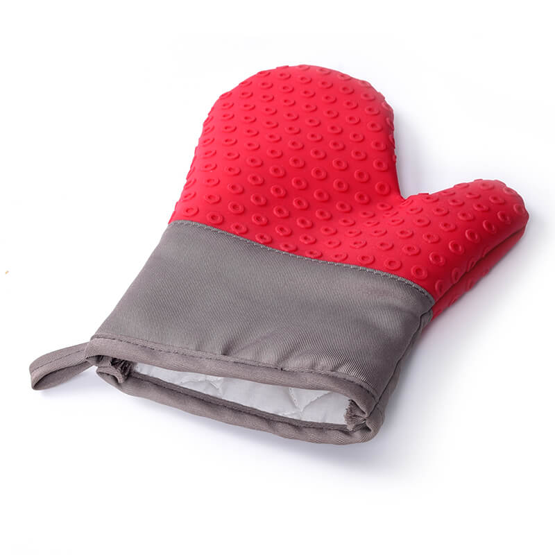 Christmas Thick Oven Mitts Silicone Cotton Lining For Bake