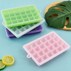 Covered Tiny Ice Cube Tray Transparent Lid 24in1 Factory Price