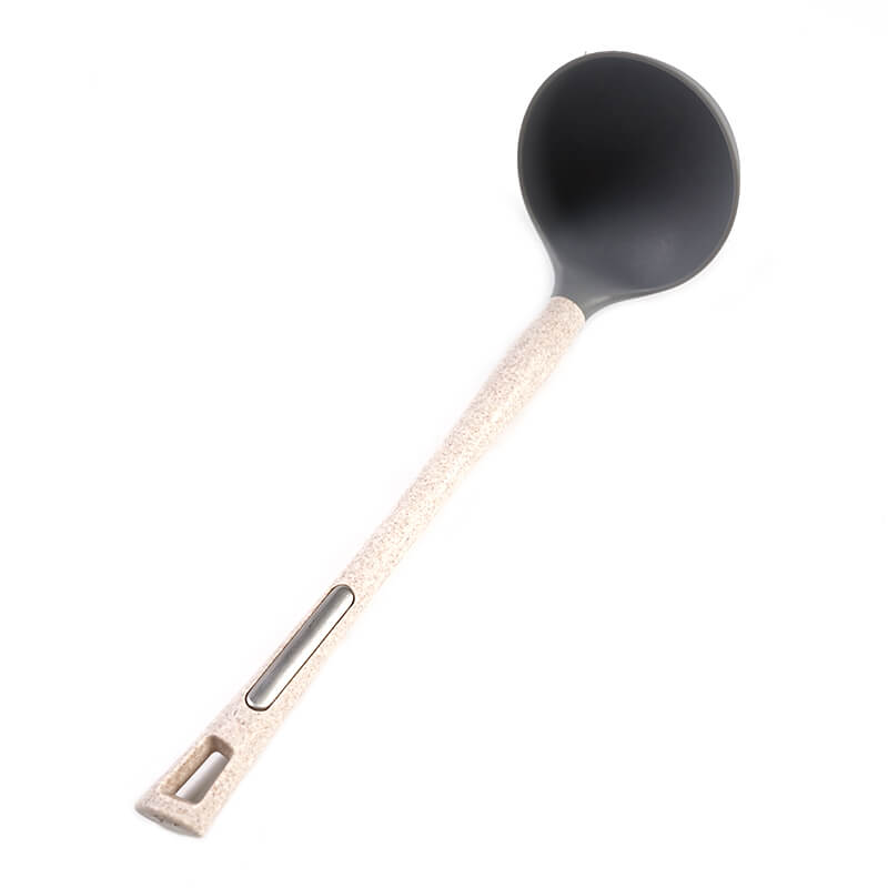 Kitchen Ladle Serving Spoon with Wheat-straw Handle