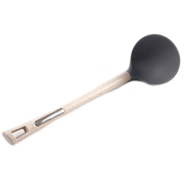 Kitchen Ladle Serving Spoon with Wheat-straw Handle