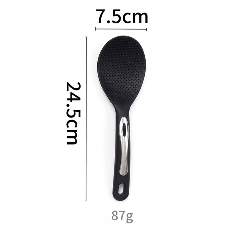 Nylon Shamoji Black Rice Paddle Spoon for Cook