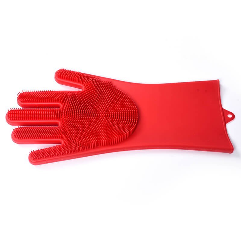 Silicone Scrubber Cleaning Gloves Dishwashing Reusable