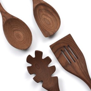Food grade wooden kitchen utensil 4 pcs set