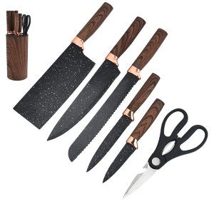 New Design Premiurn 6 piece Kitchen Knife Block Set