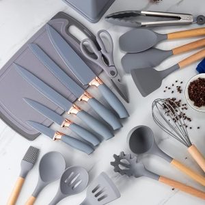 morden kitchenware utensils set 19 piece set knife set