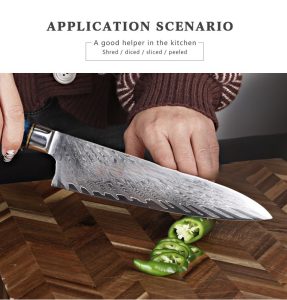 9.5 inch Damascus knife kitchen knife manufacturer