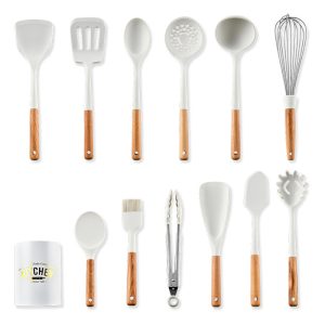 Silicone Cooking Utensils Set with Holder
