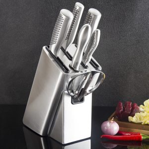 Professional stainless steel Chef's Knife with block